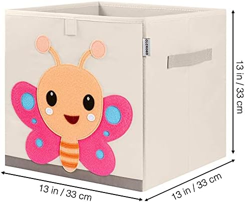 Clcrobd dobrável cubo de cubo de armazenamento de tecidos caixa de brinquedos/peito/organizador para crianças,