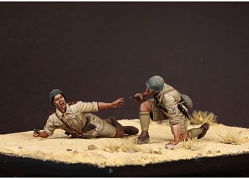1/35 Resina Figura Soldado Modelo da Segunda Guerra Mundial Soldado da África do Norte Kit em miniatura
