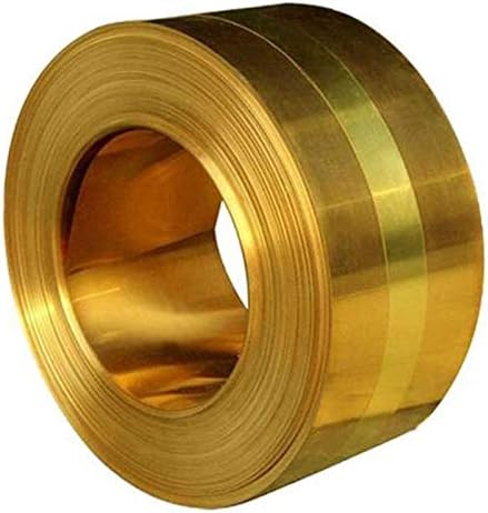 Lucknight 99,9% de cobre Cu Metal Folha placa T2 Alta pureza Rolo de folha de metal, 50x1000mm, espessura