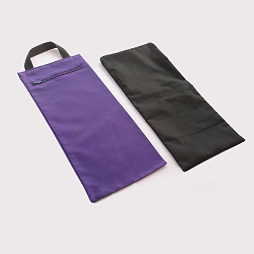 Sacos de areia de Yoga Healthandyoga - Bolsa dupla com bolsa impermeável interna - Prop para adicionar
