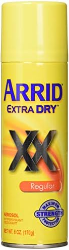 Arrid Extra seco Regular Aerossol Antiperspirante Desodorante 6 oz, pacote de 6