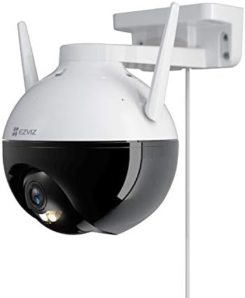 Câmera de segurança EZVIZ ao ar livre, câmera Wi-Fi de pan/tilt/zoom de 1080p, zoom misto de 8