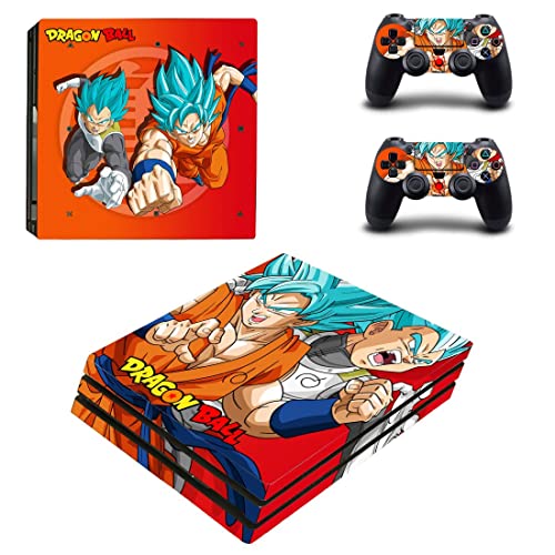 Anime Drago e Balões VIP Son Goku, Vegeta, Super Saiyan PS4 ou Ps5 Skin Skin para PlayStation 4 ou 5 Console