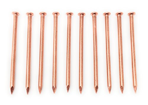 Pregos de cobre de 5 polegadas - pacote de 10 grandes picos de unhas de cobre sólidas