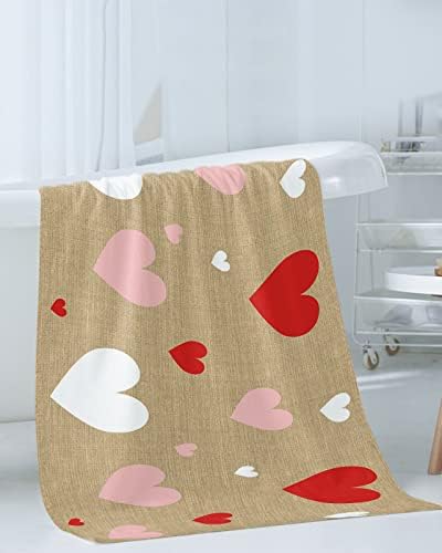 Sete Rosas Rosos dos Valentinos Conjunto de Toalhas de Banho, toalhas de banheiro absorvente macio, toalhas