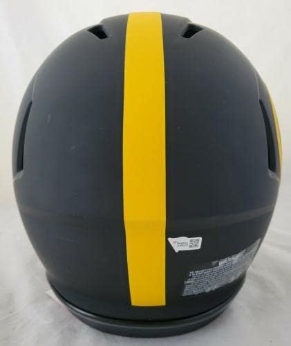Najee Harris assinou o Pittsburgh Steelers Eclipse Speed ​​Authentic Helmet Fanatics - Capacetes NFL autografados