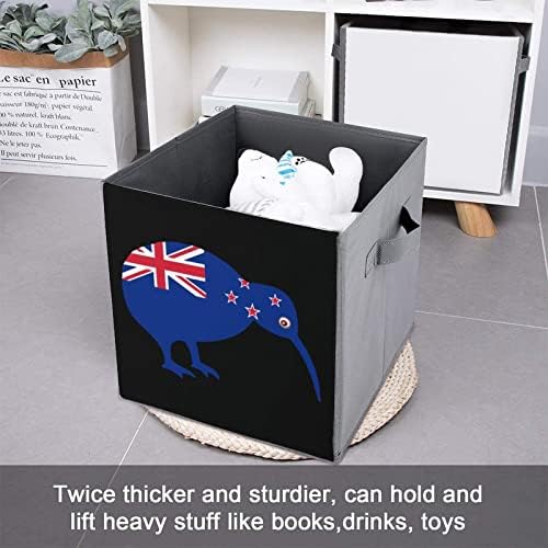 Bandeira da Nova Zelândia Cubos de caixa de armazenamento Kiwi Cubos Organizadores de tecidos dobráveis
