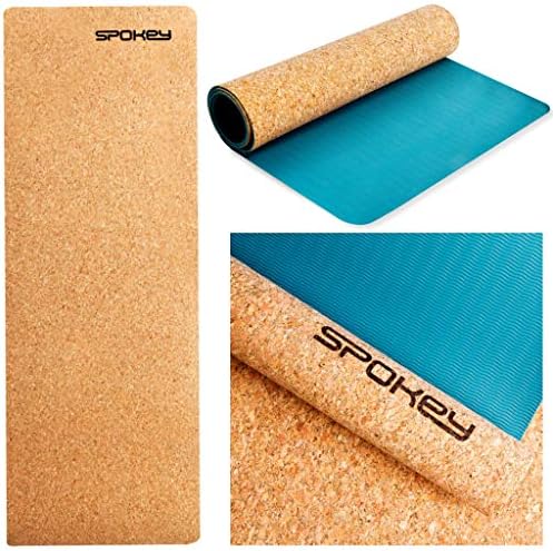 Spokey Savasana Yoga Mat 183 x 60 x 0,4 cm de estabilização não deslizante e seguro para ioga, pilates,