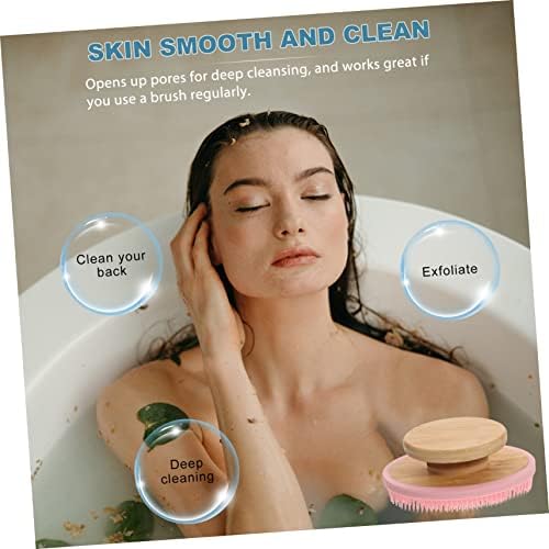 Fomiyes Bath escova de massagem Brecha de silicone Brecha de chuveiro para limpeza de corpo Scretwber Silicone