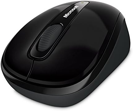 Mouse Mobile sem fio da Microsoft 3500 - Black. Design confortável, uso da mão direita/esquerda, sem fio,