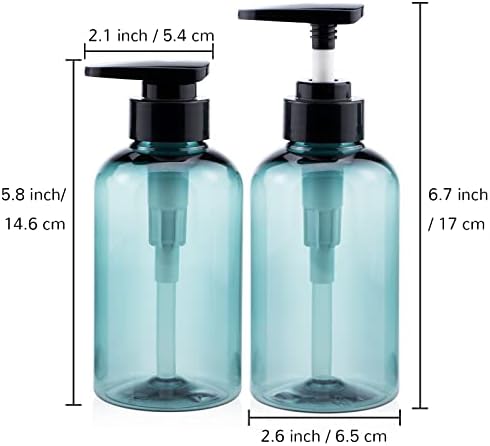 Dispensador de shampoo para parede de chuveiro, garrafas de sabão de chuveiro kimqi recicláveis, recipientes