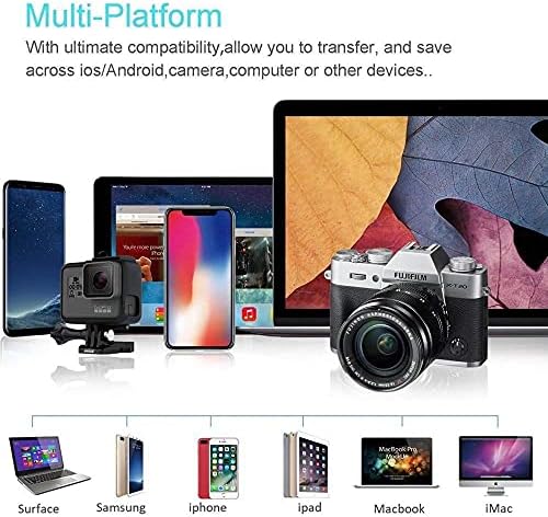 Boxwave Gadget Compatível com Honor 7 - AllReaded SD Card Reader, MicroSD Card Reader SD Compact USB For