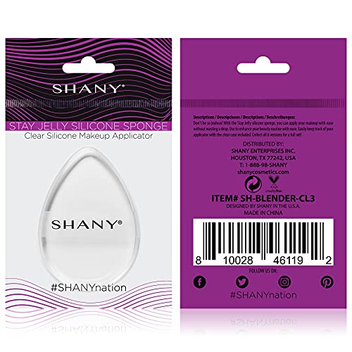 Sponny stay jelly silicone esponja - maquiagem clara e não absorvente Sponge para aplicação impecável