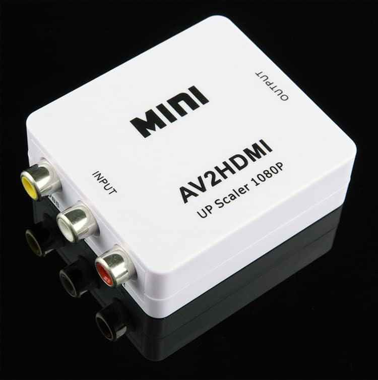 Adaptador de vídeo Mini HD do conversor AV para HDMI