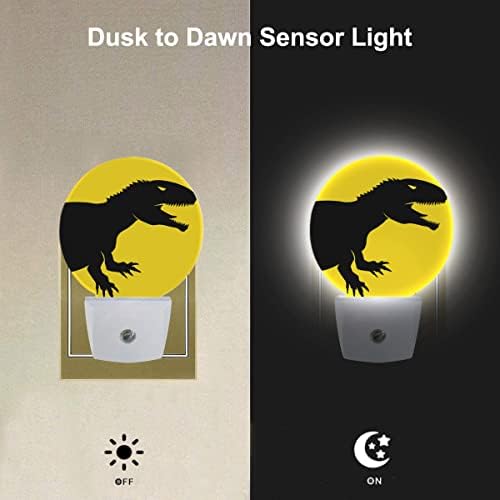 Ekobla Night Light Dinosaur Dino Night Lights Conecte -se à parede LED Night Light, Dinosaur Toys for Girls