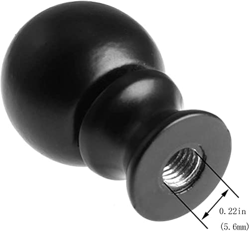 DGBRSM 2pcs 1-1/2 polegada Lâmpada de óleo finial esfregou a lâmpada de lâmpada de lâmpada de bola de aço preto