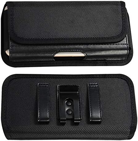 Pesquisa de nylon de nylon de serviço pesado caixa de carteira de coldre com loop de cinto para iPhone