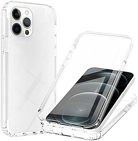 OMIO para iPhone 12 Pro Max Gradient Case, 360 Caixa de pára-choques corporais completos com protetor