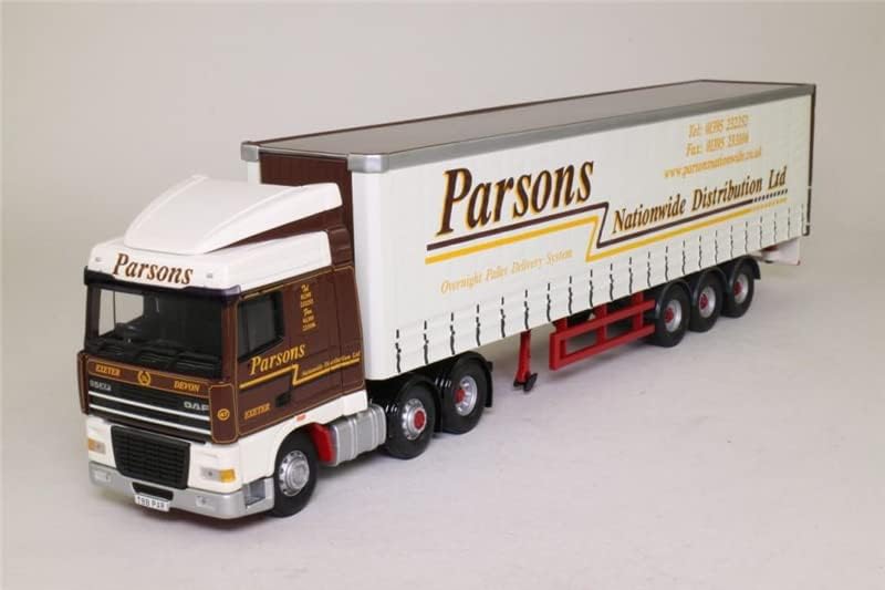 Corgi para DAF XF Curtainide Parsons Nationwide Distribution Ltd, Exeter. Edição limitada 1/50 Modelo pré-construído