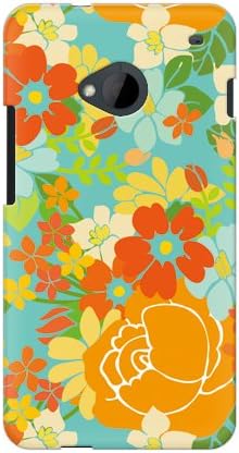 Segunda Skin Tropical Flowers Orange/para HTC J One HTL22/AU AHTL22-ABWH-101-W010