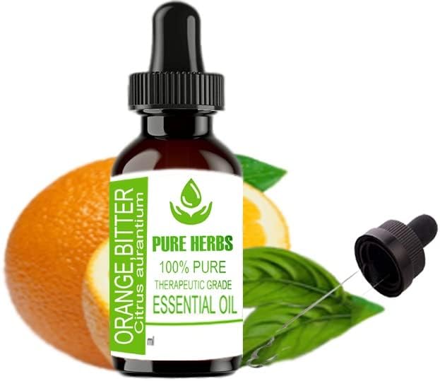 Ervas puras laranja, amargo puro e natural terapêutico de grau essencial com gotas de 100 ml