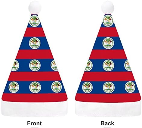 Bandeira do chapéu de Natal de Belize Papai Noel Chapé