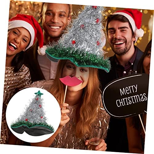 ABAODAM NEVIDADE XMAS Holida de Papai Noel para Tinsel Winter Halloween Tree Hats Christmas Acessório Party