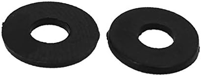 X-dree m4 x 10mm x 1mm de nylon arruelas isolantes de nylon gaxas espaçadoras preto 300pcs (m4 x 10 mm x 1