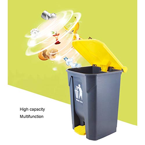 Neochy Garbage pode lata de lixo de lixo interno 13,2 galões de lixo de plástico ao ar livre para para