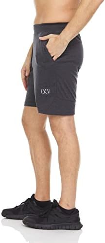 2xist shorts masculinos - Executando shorts ativos - 10 polegadas de ginástica escovada de 10 polegadas