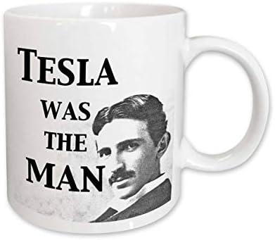 3drose Mug_123994_1 Tesla era a caneca de cerâmica do homem, 11 onças