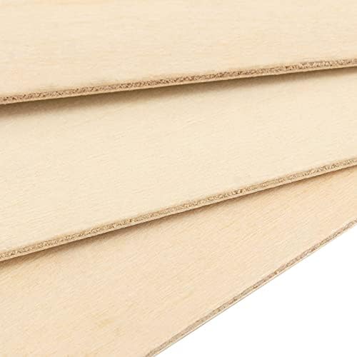 Joikit 60 pacote 1/16 x 4 x 8 polegadas Basswood, inacabado Balsa Natural Wood Sheet tábuas de madeira