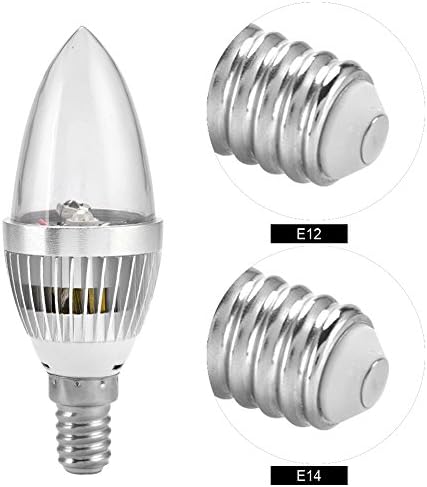 EBTOOLS E14 3W RGB lâmpadas de lâmpadas inteligentes LED, LED Mudança de cor lâmpada E14 Candle