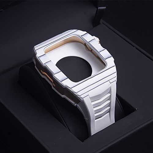 Kit de modificação de relógio de fibra de carbono Aemall para Apple Watch 7 45mm carbonfiber, para 6