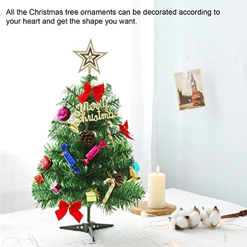 BELOF MINI Árvore de Natal, RGB Color Light String Mini Christmas Tree Set com luzes LED DIY