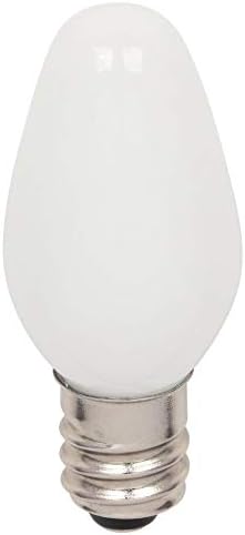 Iluminação de Westinghouse 5510800 0,5 C7 Fosco, Base Candelabra, 2 lâmpadas LED de embalagem, 2 contagem