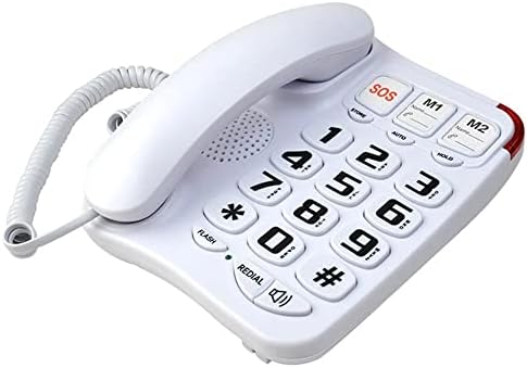 KXDFDC BOTÃO GRANDE BULTO com fio Telefone doméstico -Touch Speed ​​Dials
