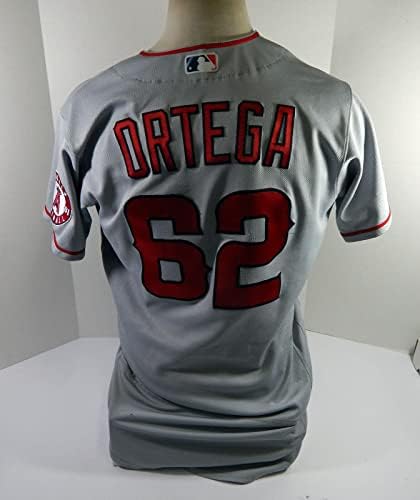 2022 Los Angeles Angels Oliver Ortega 62 POS POS Usou Grey Jersey 44 0 - Jogo usado MLB Jerseys