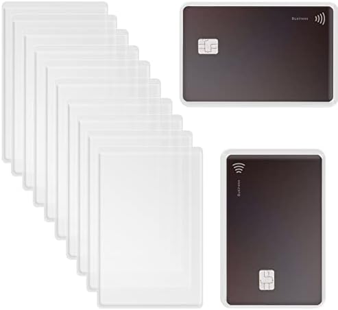90 PCS Mangas de cartão de crédito Clear Clear D'água New Medicare Titular Protetor Transparente