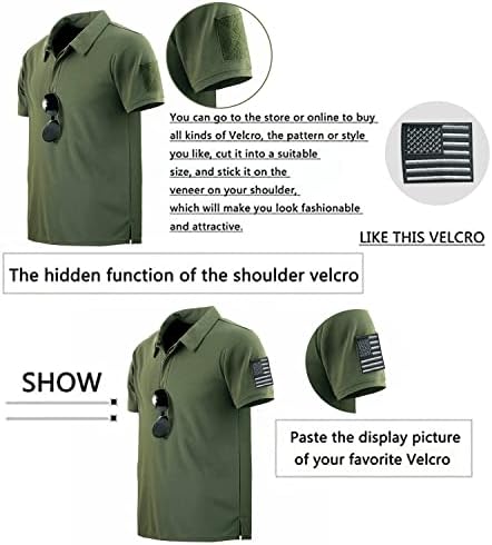 Laiwang Men's Outdoor Performance Tactical Polo camisas