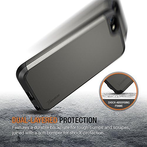 Trianium iphone se capa, [série Protak] Ultra protetor Bumper Dual Camada + Capa de Absorção de Choque