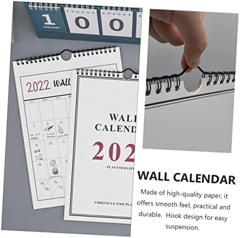 TOFFICU 7 PCS 2022 2022 Calendário de parede Notas de notas de escritório Escritório Office Notepad Calendário