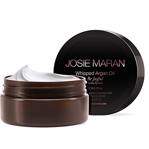 Josie Maran chicoteou a manteiga corporal de óleo de argan - Nutrição imediata, leve e duradoura para
