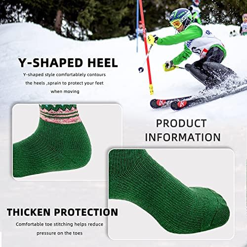 Kalakids Ski Socks Kids 1 Pack / 3 Pack Winter Warm Snowboard Térmica