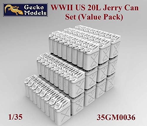 Modelos de Gecko 1/35 Escala WWII US 20L Jerry pode definir - Kit de construção de modelos de plástico 35GM0036