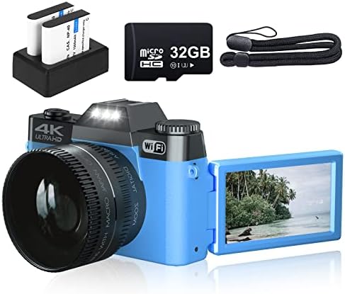 Câmera digital 4K para fotografia VJIANGER 48MP VLOGGING CAMER