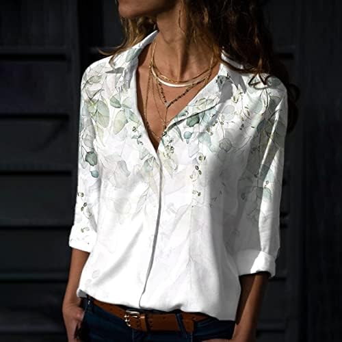 Camisas de seda camisetas de impressão floral feminina camisetas rolando tampas de colar