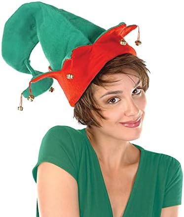 Beistle 20736 Sentiu chapéu de elfo com sinos, o tamanho mais se encaixa,