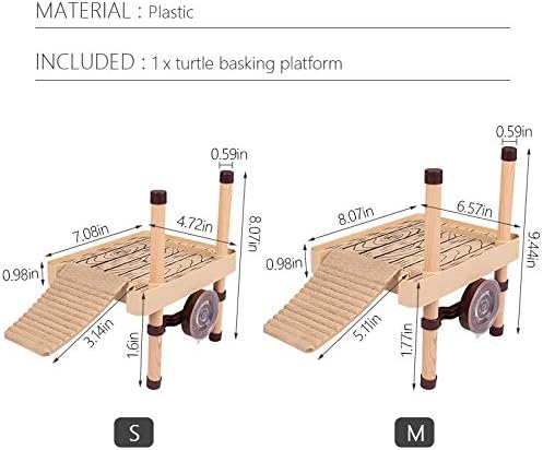 MOCOHANA® Turtle Fropo Flutuante Plataforma de Basking Small Répteis Terrace com Acessório de tanque de aquário