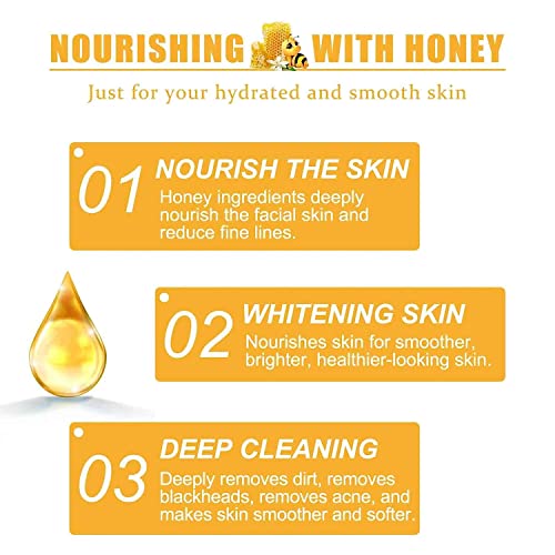 2pcs máscara de mel, mel rasgando máscara de óleo Controle de óleo Removedor de neta Remoção de mel